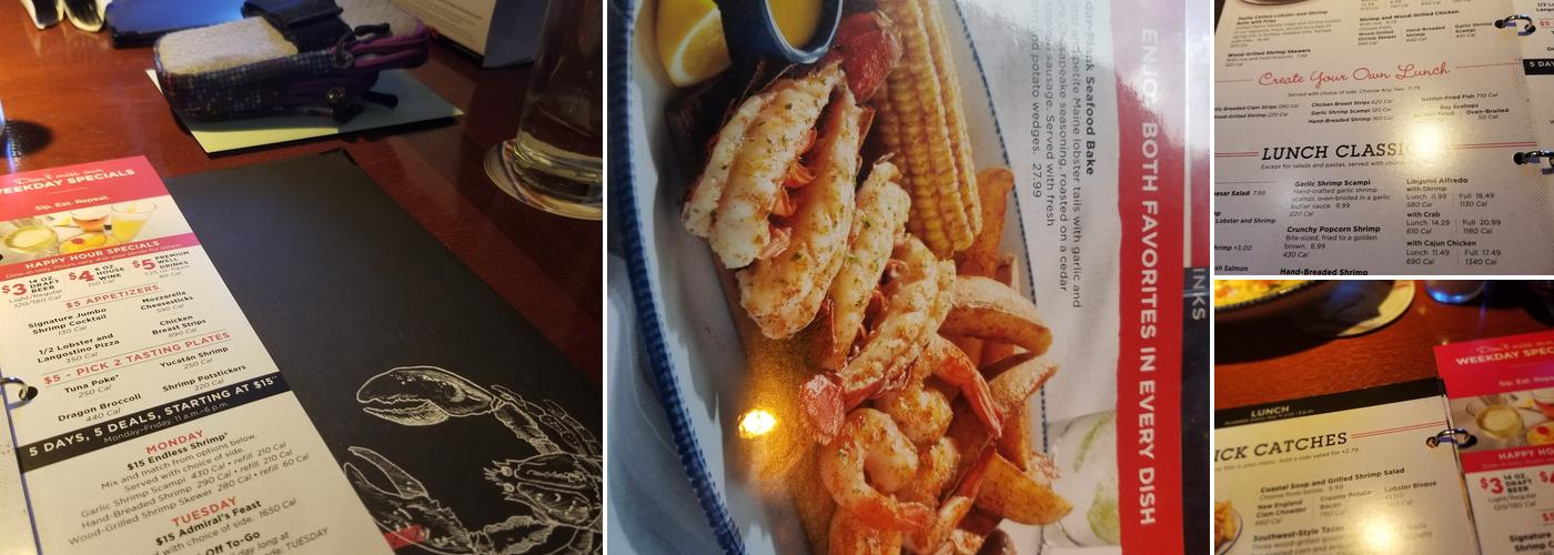 Red Lobster Menu