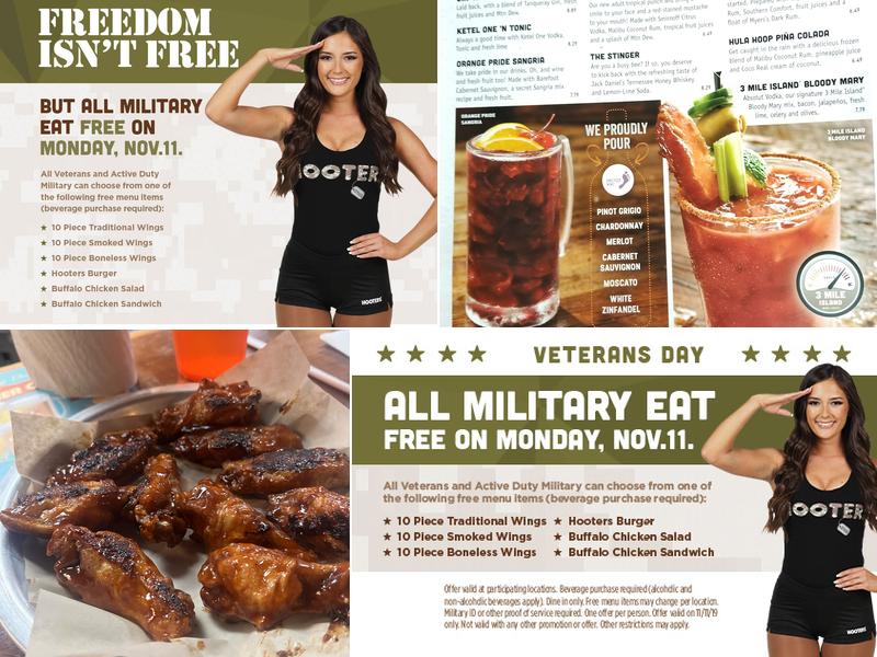 Hooters Menu