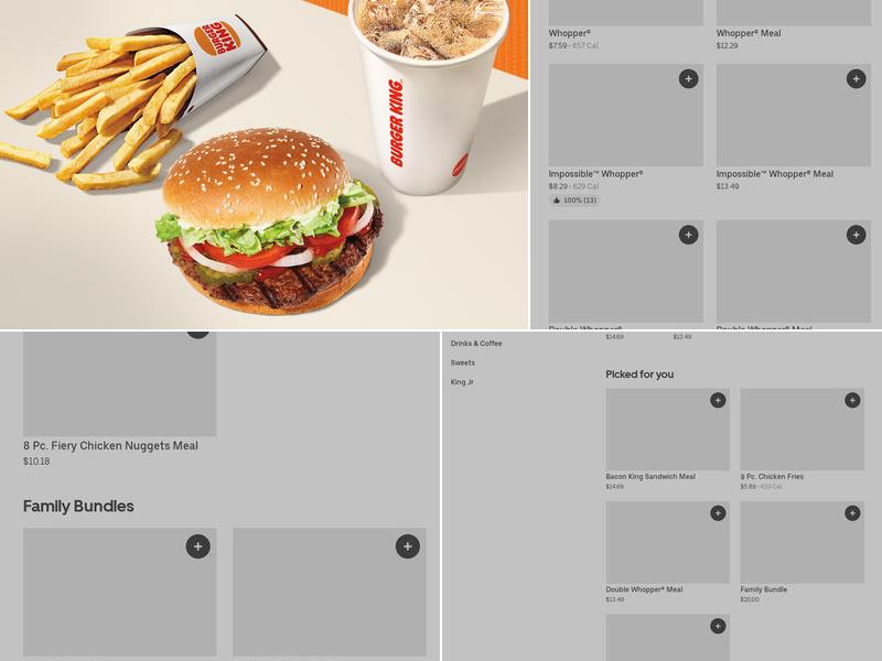 Burger King Menu