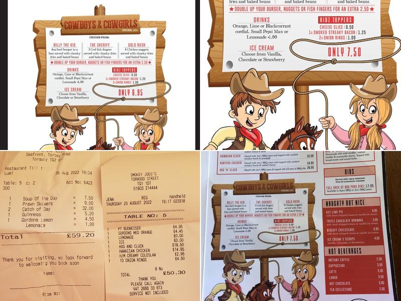 Smokey Joe's Menu