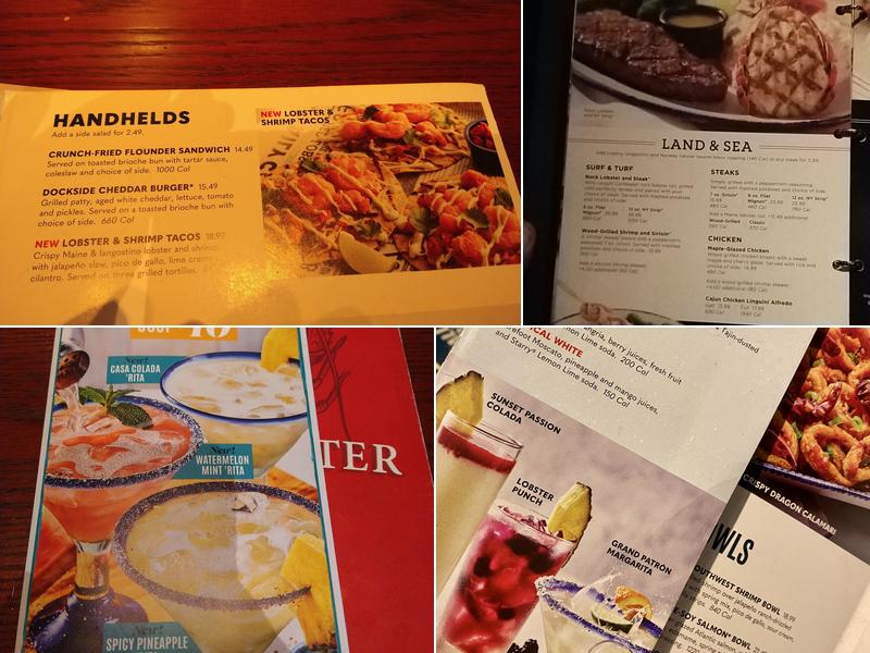 Red Lobster Menu