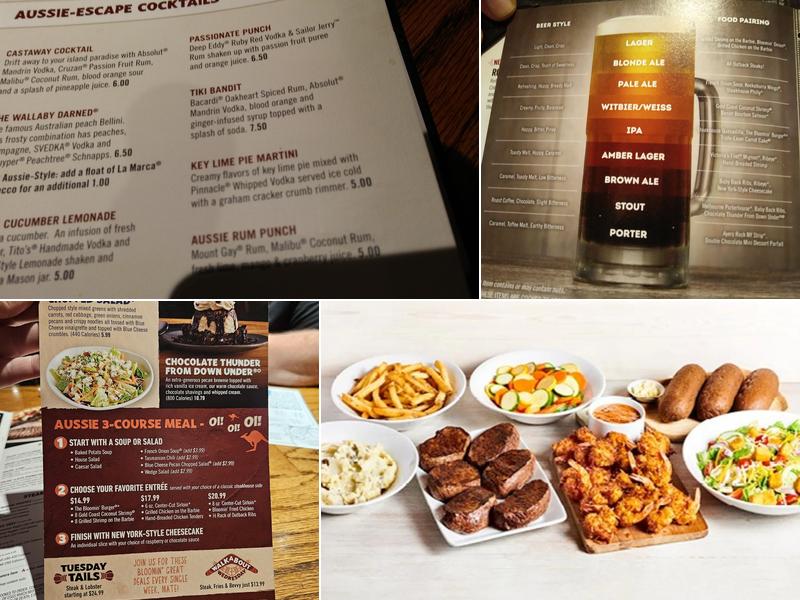 Outback Steakhouse Menu