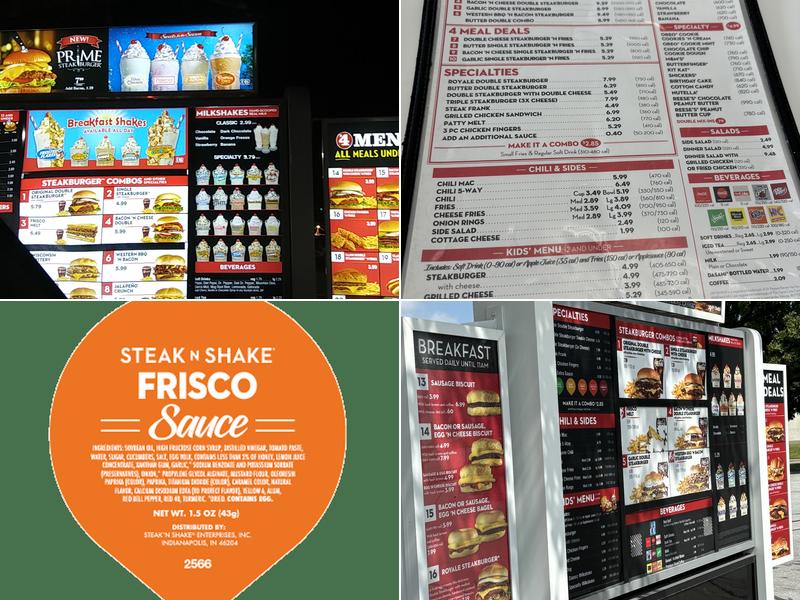 Steak 'n Shake Menu