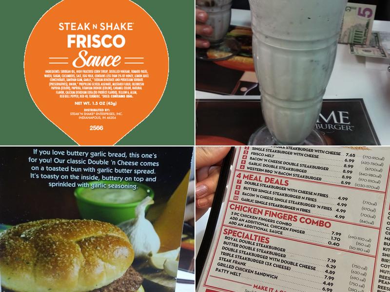 Steak 'n Shake Menu