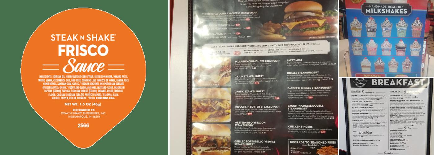 Steak 'n Shake Menu