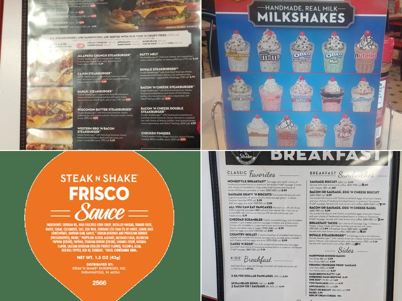 Steak 'n Shake Menu