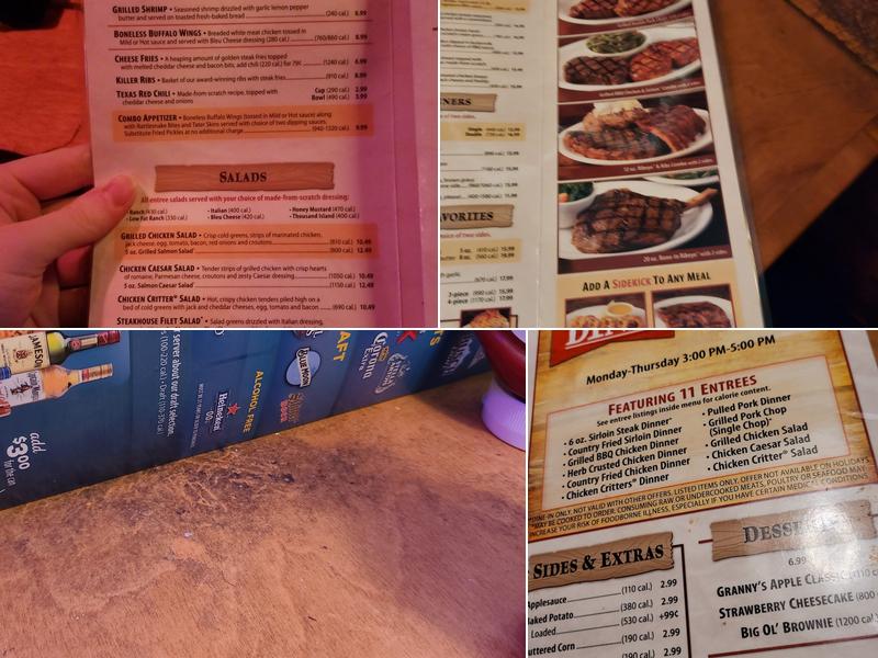 Texas Roadhouse Menu