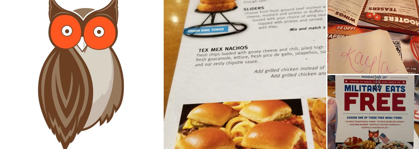 Hooters Menu