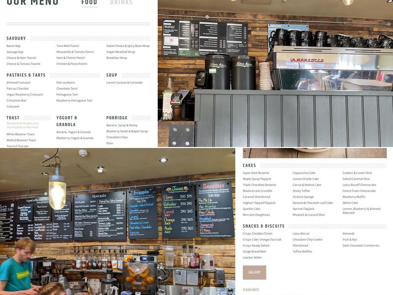 Coffee#1 Exeter Menu