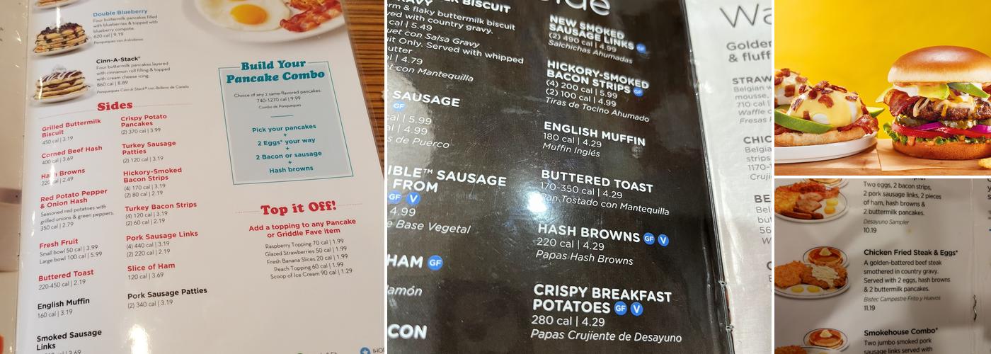 IHOP Menu