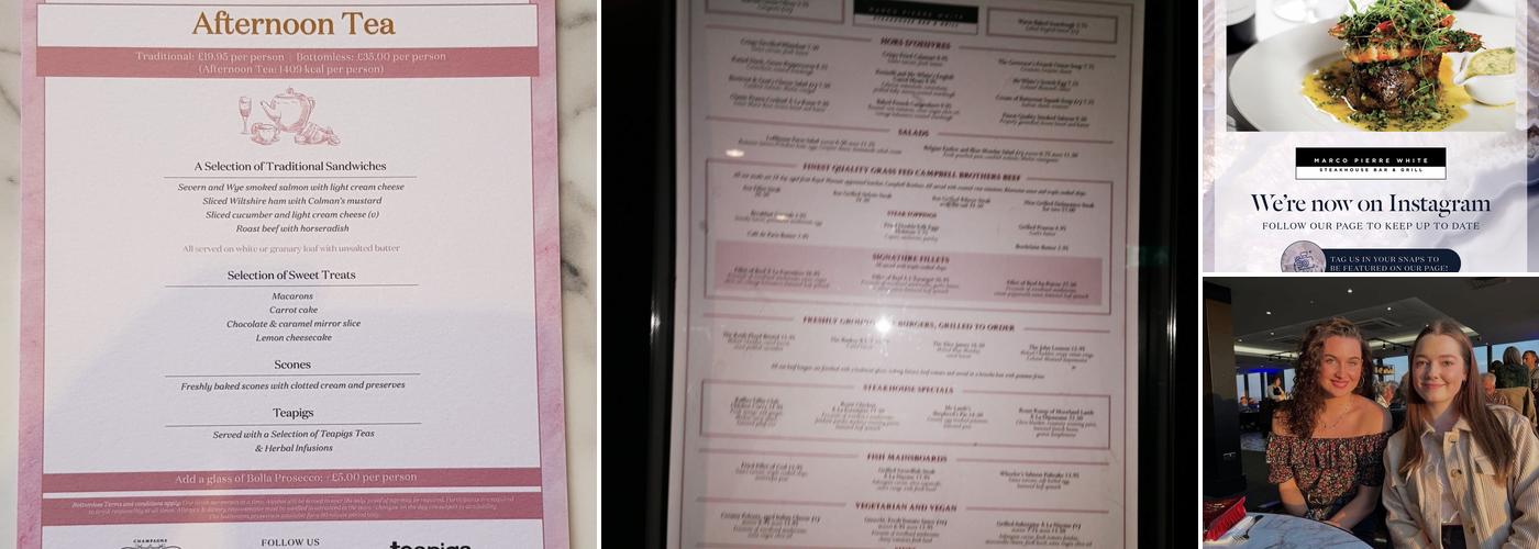 Marco Pierre White Menu