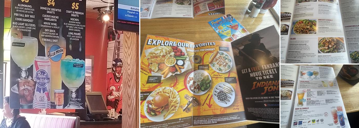 Applebee's Grill + Bar Menu