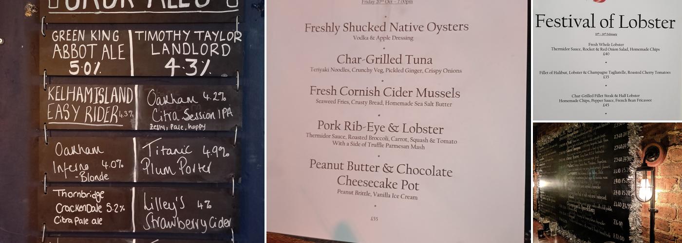 The Market Pub Menu