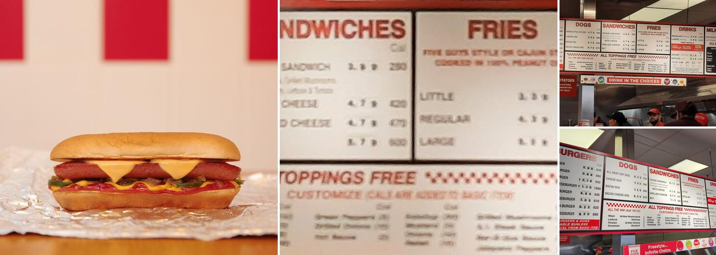 Five Guys Menu