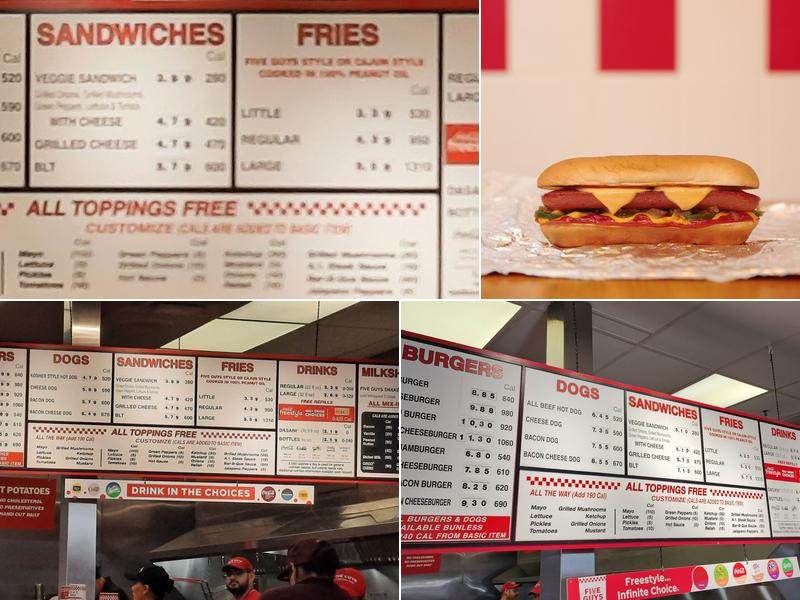 Five Guys Menu