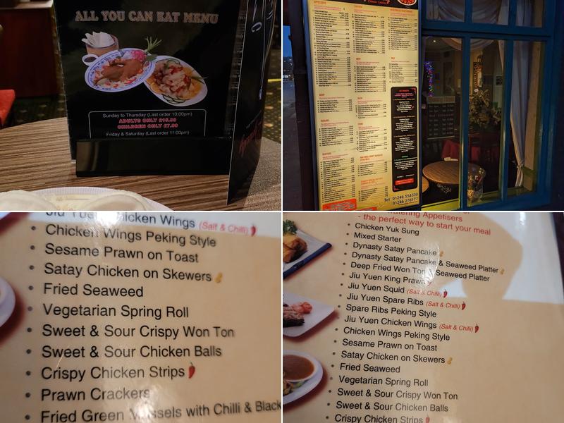 Dynasty Restaurant Menu