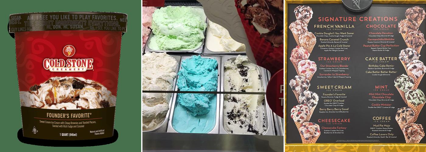 Cold Stone Creamery Menu