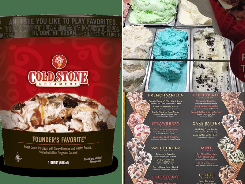 Cold Stone Creamery Menu