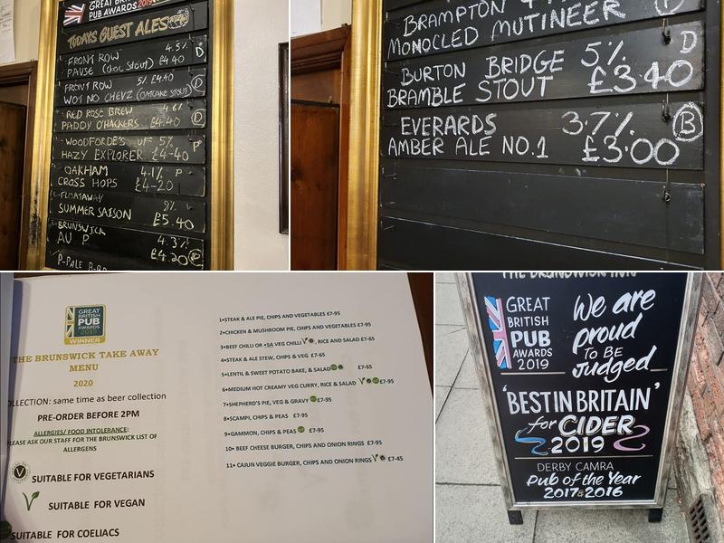 The Brunswick Inn Menu