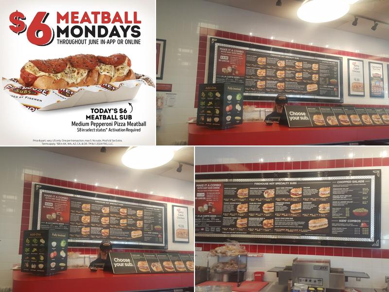 Firehouse Subs Wetmore Plaza Menu