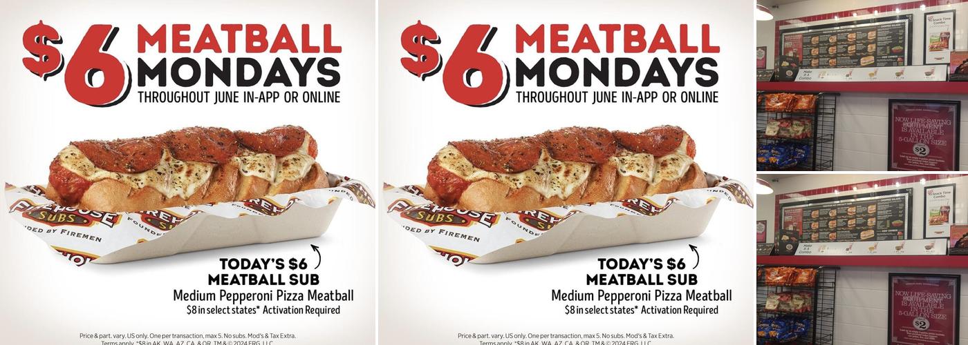 Firehouse Subs Marana Marketplace Menu