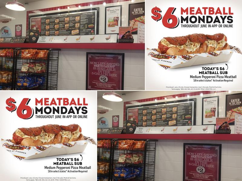 Firehouse Subs Marana Marketplace Menu