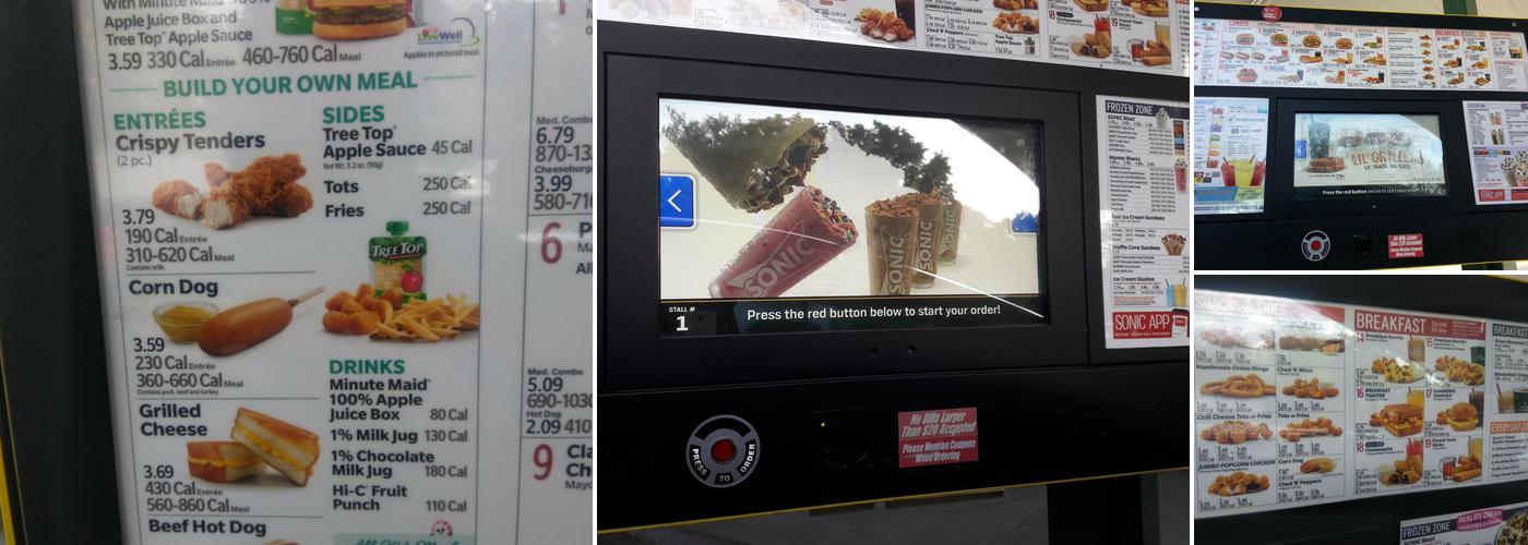 Sonic Drive-In Menu