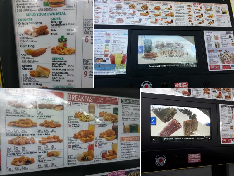 Sonic Drive-In Menu