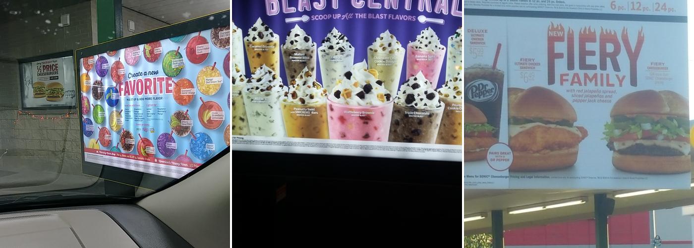 Sonic Drive-In Menu