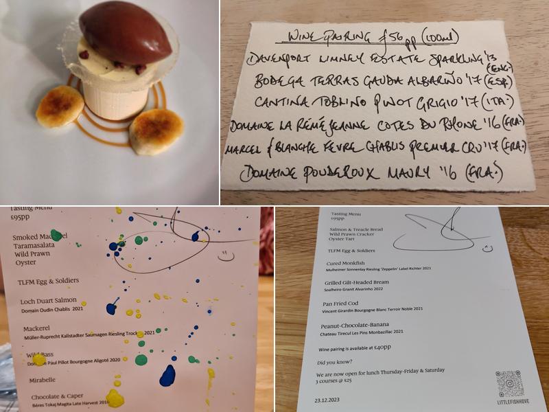 The Little Fish Market Menu