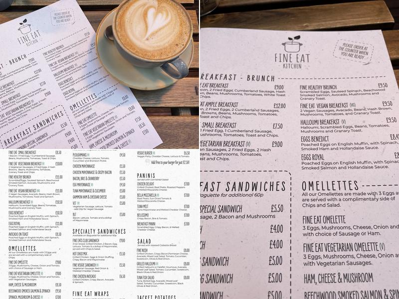 Fine Eat Kitchen Menu