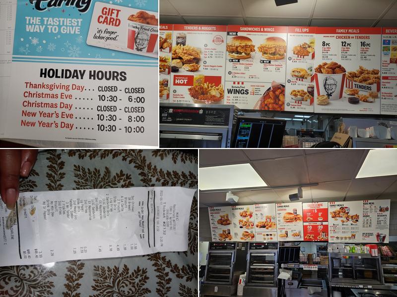 KFC Menu