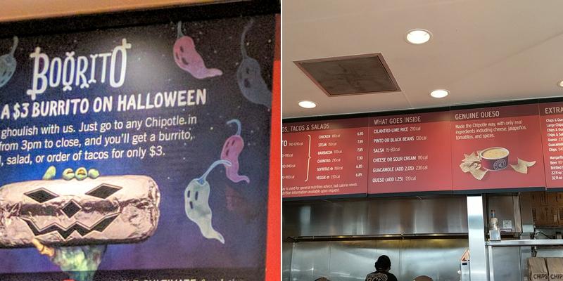 Chipotle Mexican Grill Menu