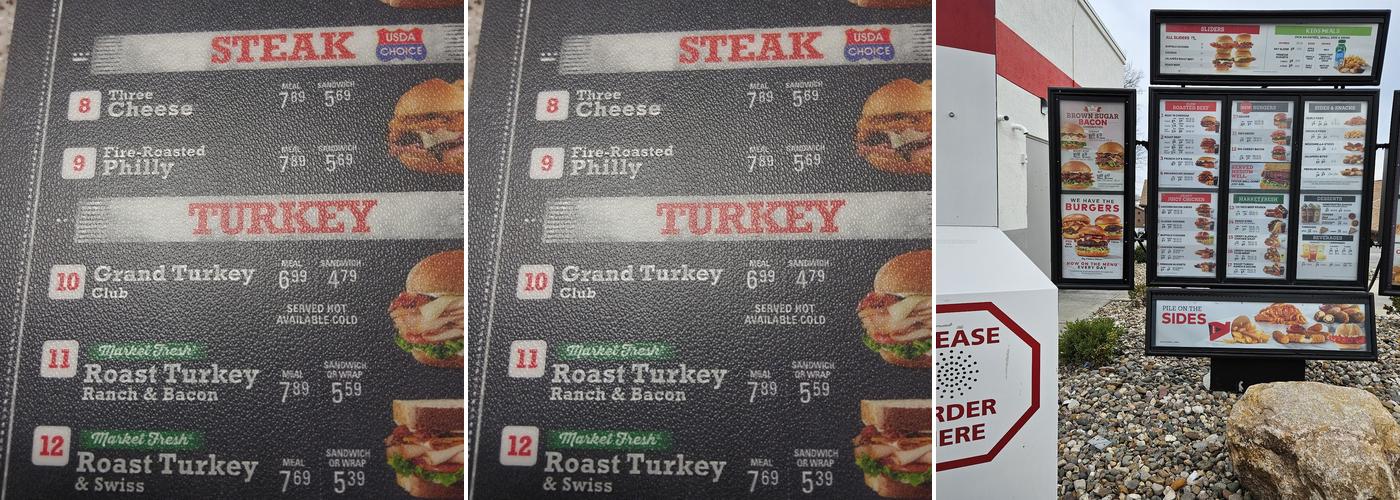 Arby's Menu