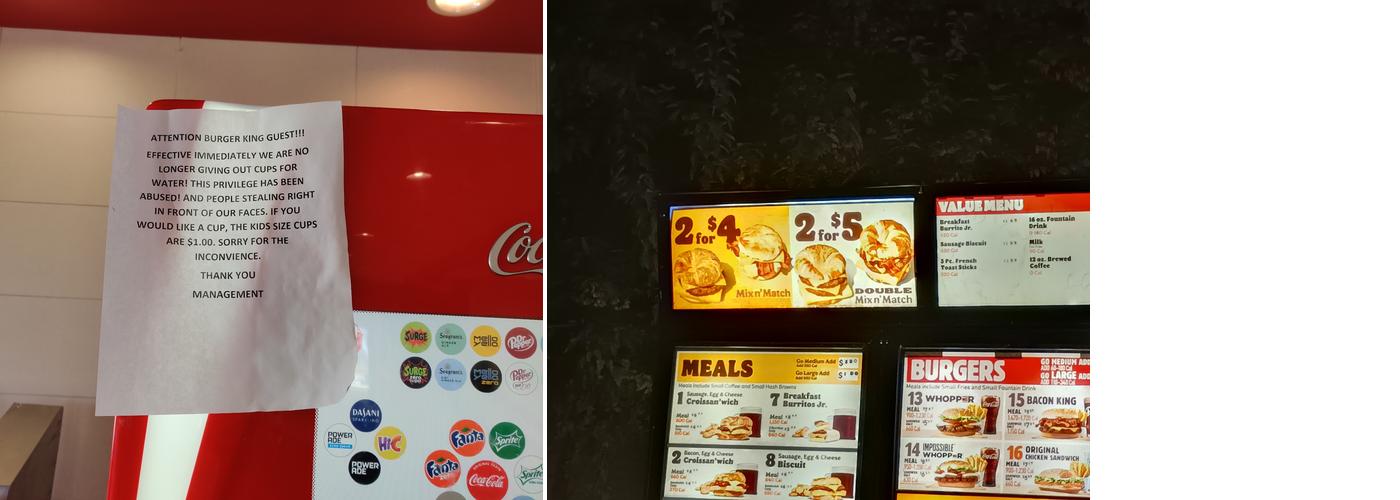 Burger King Menu