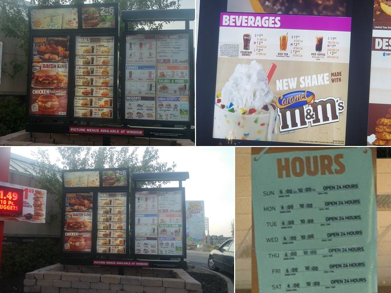 Burger King Menu