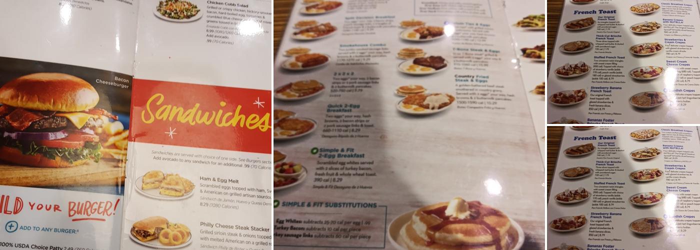 IHOP Menu