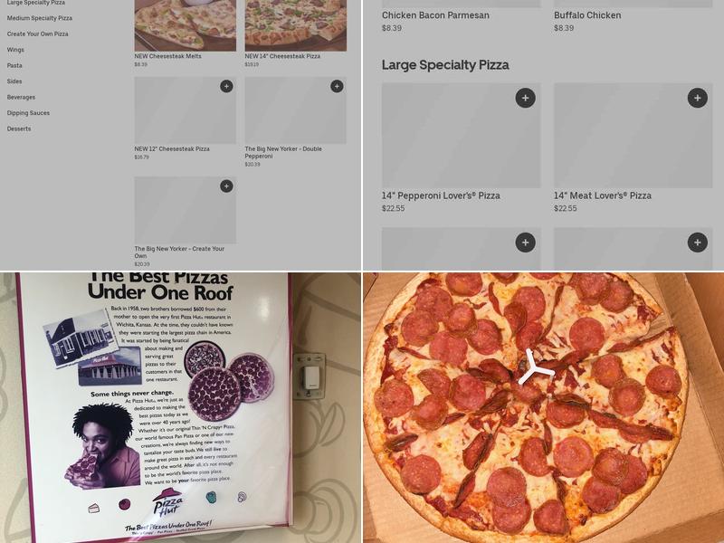 Pizza Hut Menu