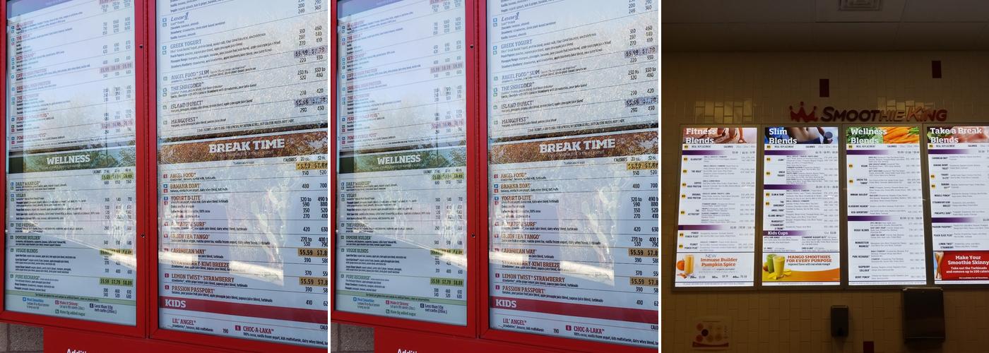 Smoothie King Menu