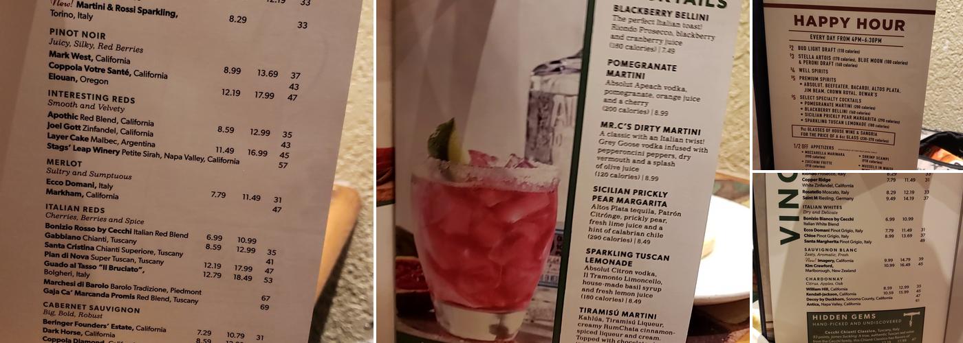 Carrabba's Italian Grill Menu