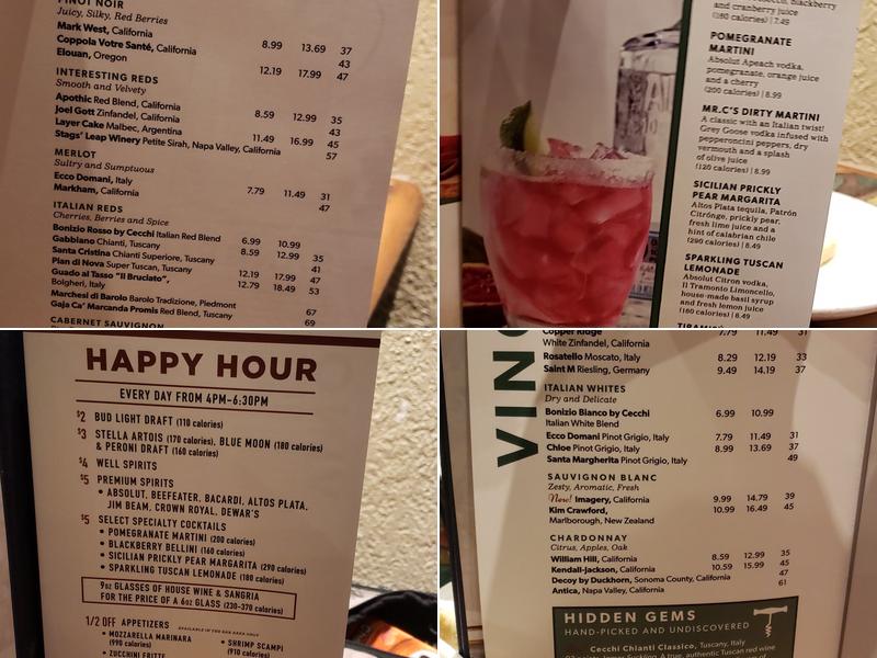 Carrabba's Italian Grill Menu