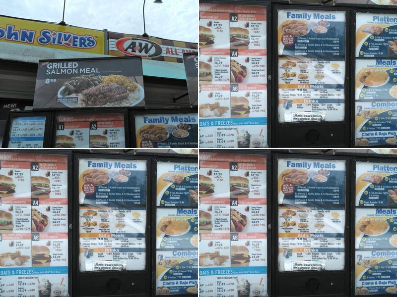 A&W Restaurant Menu