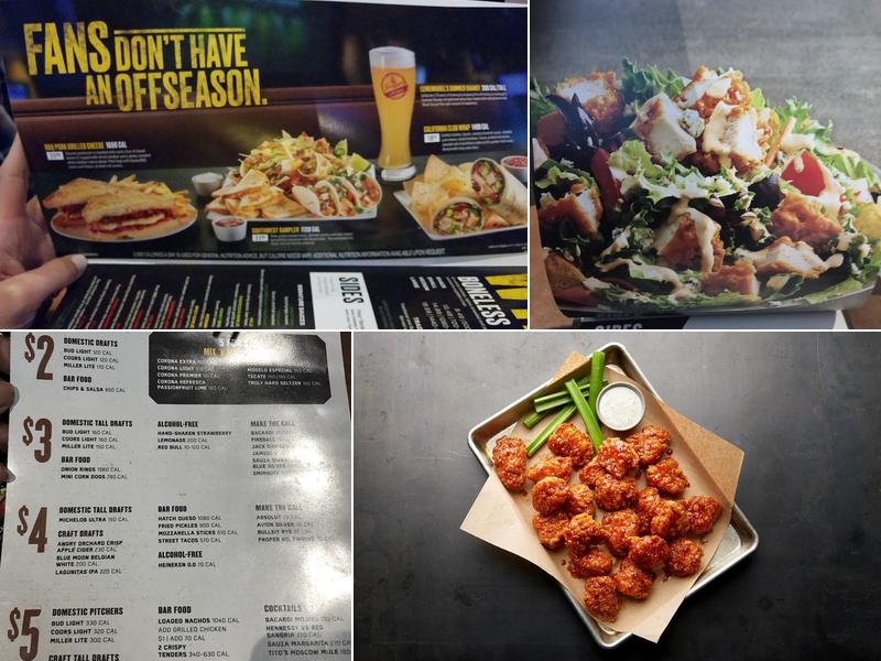 Buffalo Wild Wings Menu