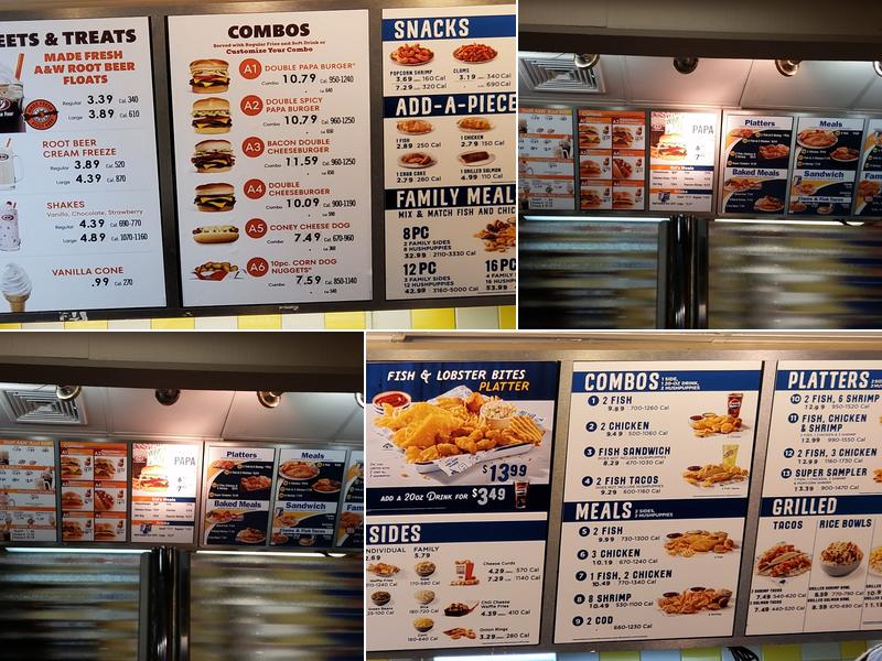Long John Silver's Menu