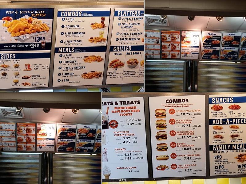 Long John Silver's Menu