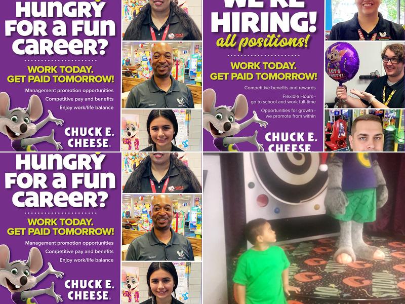 Chuck E. Cheese Menu