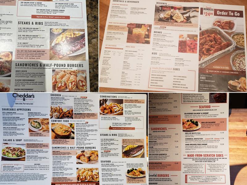Cheddar's Scratch Kitchen Menu