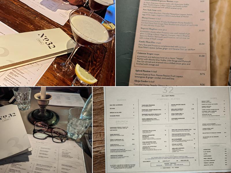 No 32 Menu