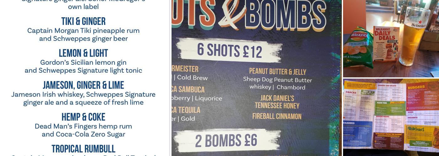 Walkabout - Brighton Menu