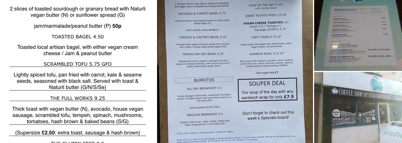 The Good Apple Cafe Menu